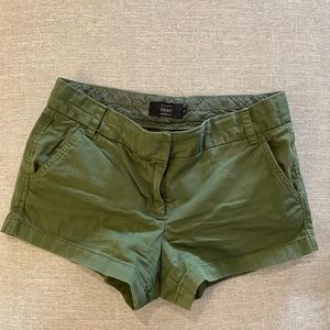 JCrew Chino Shorts Green